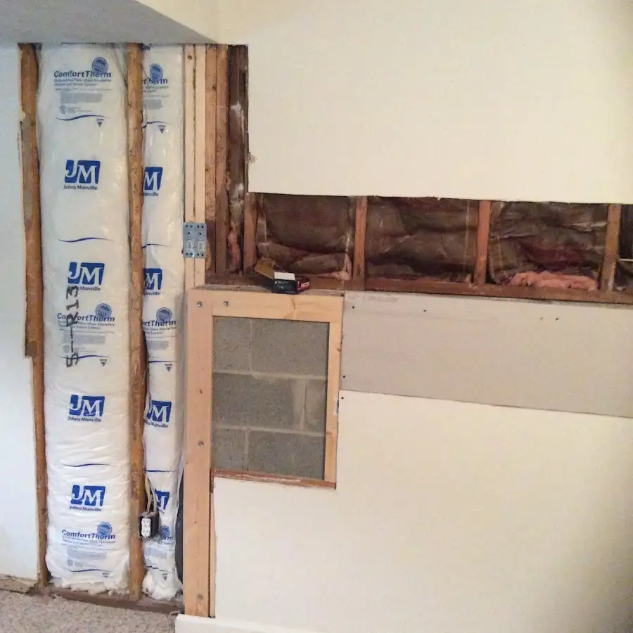 Wall insulation replacement during Structural Drying in Shelton
